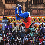 image of three dancers